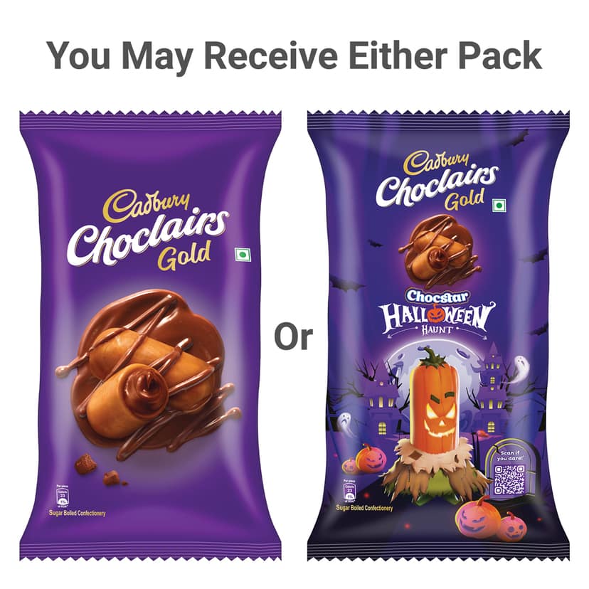 Cadbury Choclairs Gold Candy, 520 g (100 Candies) view 2