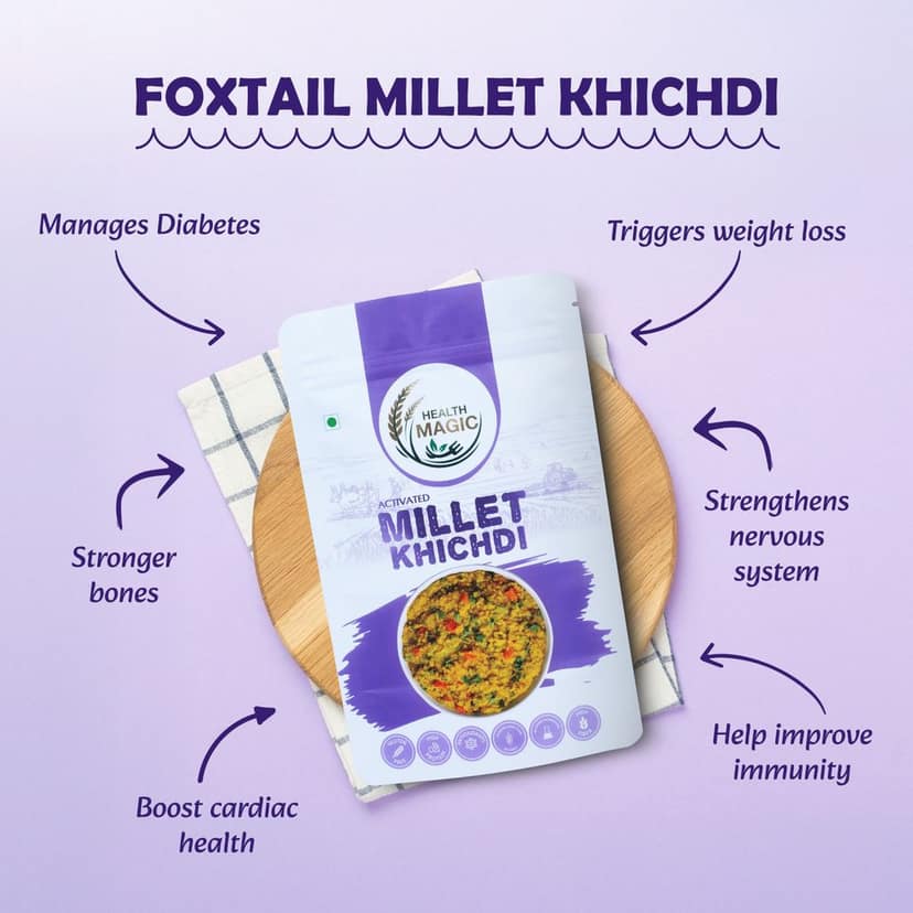 Health Magic Activated Millet Khichdi - Gluten-Free, High Protein, Fiber Rich view 6
