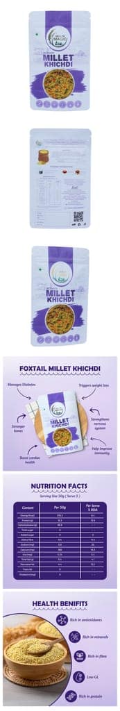 Health Magic Activated Millet Khichdi - Gluten-Free, High Protein, Fiber Rich view 8