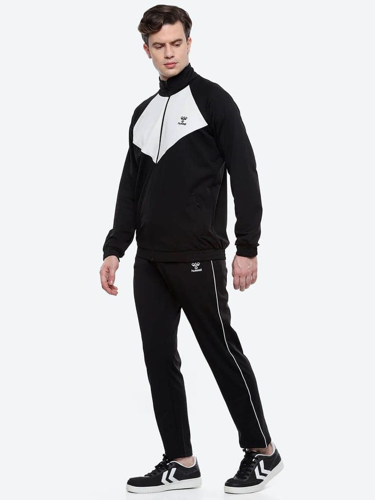 Spike Men's Black & White Track Suit view 2