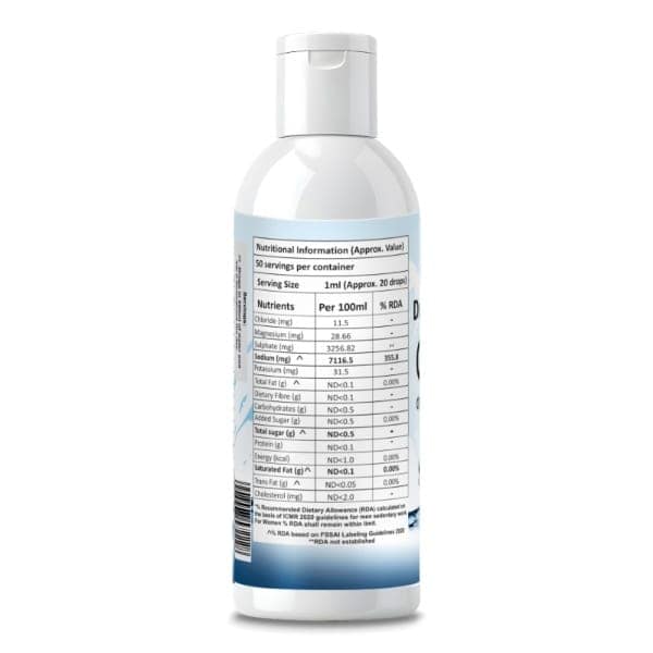 Dr. Patkar's Concentrated Mineral Drops Hydration Trace Supplement Increased energy levels (Cmd) 50Ml view 2