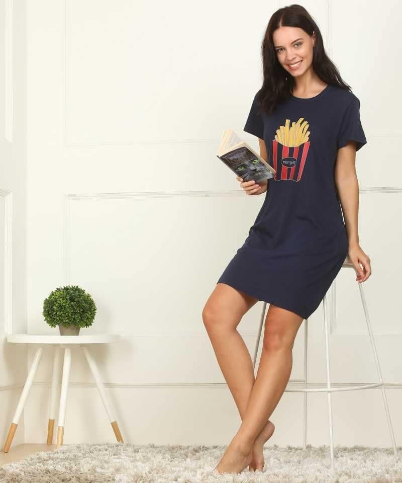 Klamotten Women's Printed Sleepshirt DB18N8