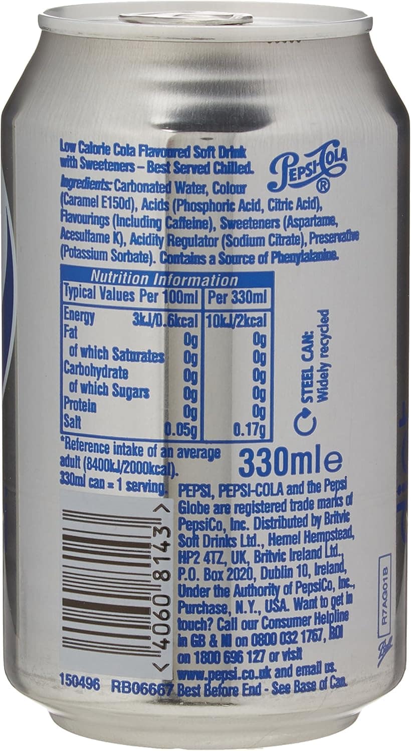 Pepsi Diet Tin, 330Ml view 2