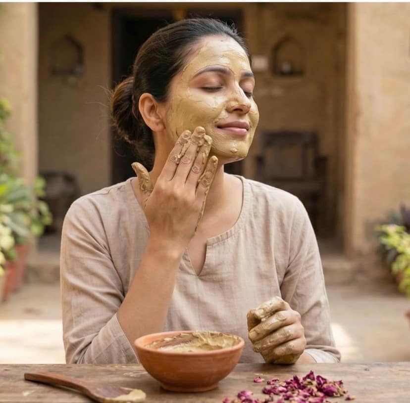 DHRUVINSRI 12791 100gram Herbal Tan Removing Multani Mitti Face Pack For Skin Care Age Group view 4