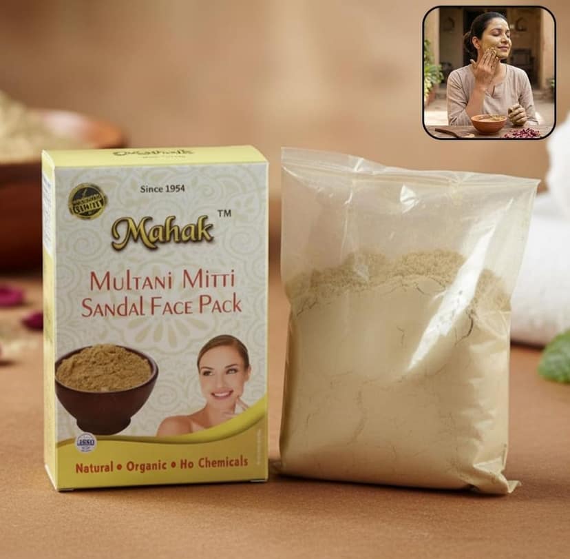 DHRUVINSRI 12791 100gram Herbal Tan Removing Multani Mitti Face Pack For Skin Care Age Group view 5