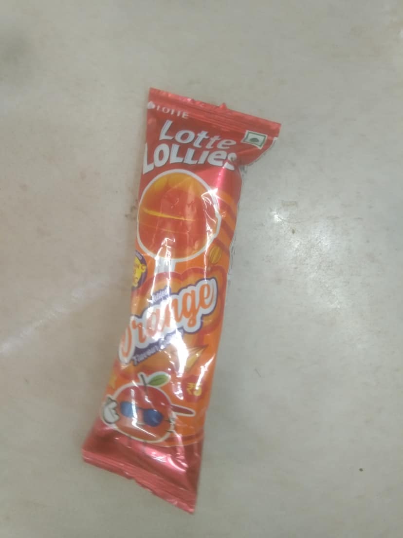 Lotte lollies orange flavour
