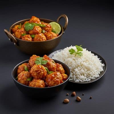 Gobi Manchurian , Rice