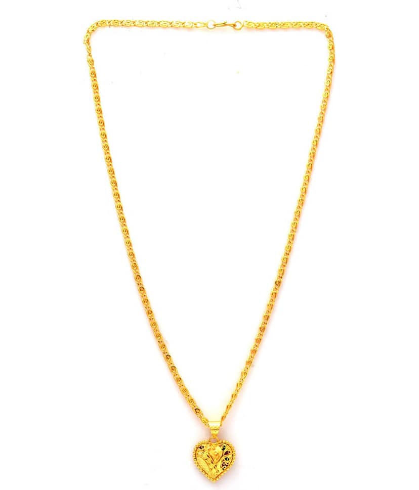 Jewarhaat - Golden Pendant ( Pack of 1 ) view 2