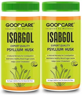 Goodcare Isabgol 100g, Premium Psyllium Husk Powder, Relieves Constipation, Supports Digestion, Sugar Control, Cholesterol Management 100gm (Pack of 2)