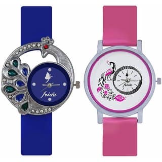 STAR CHOICE PINK BLUE MORE ANALOG WATCH FOR WOMEN .GIRLS