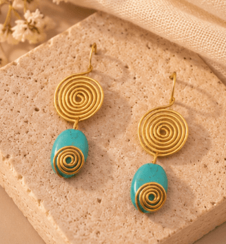 Handcrafted Brass Glass Bead Jewellery for Women