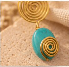 Handcrafted Brass Glass Bead Jewellery for Women view 3