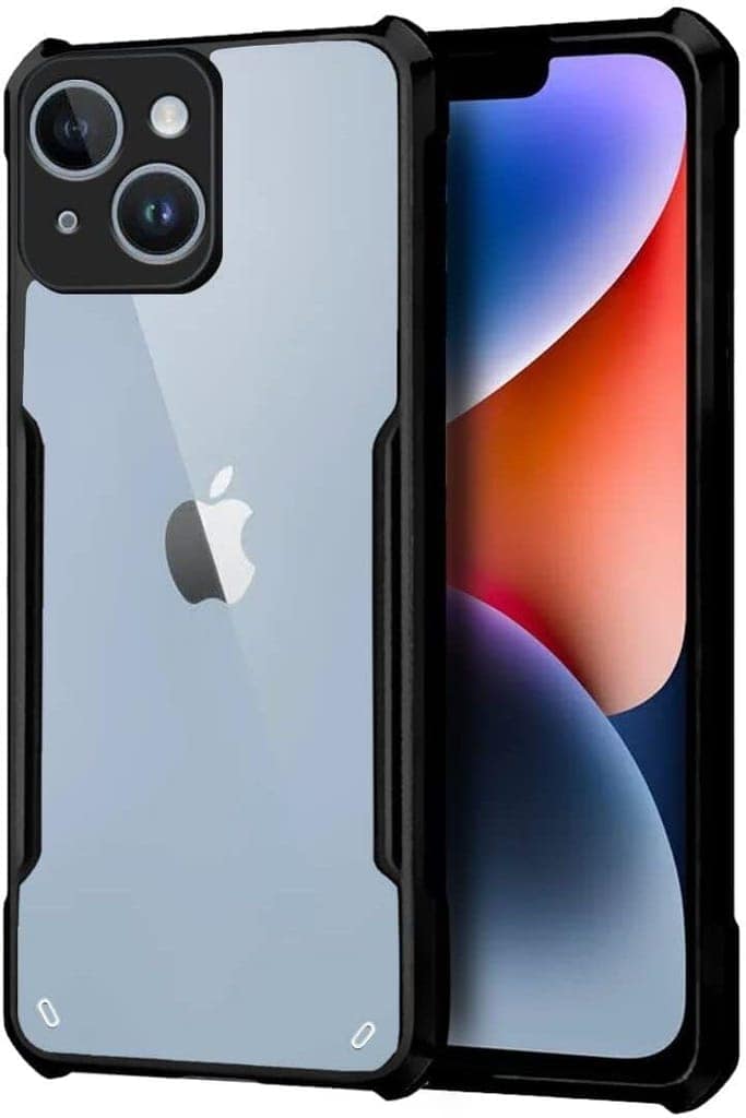 PLUGTECH Slim Shockproof Case | Matte Black Soft | Drop Protection | Precise Cutouts | Premium Mobile Cover for Apple iPhone 14 Plus 6.7