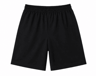 BLACK SHORT FOR STUDENTS (CUSTOMIZABLE)