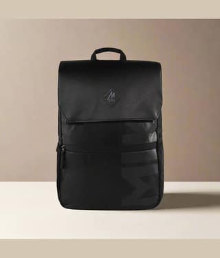 mikebags 23 Ltrs Black Polyester College Bag
