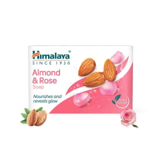 Himalaya Almond & Rose Soap, Moisturizes & Cools Skin, 125 G