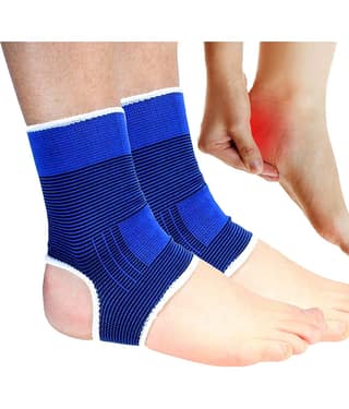 Jm 2 X Leg Ankle Muscle Joint Protection Brace Support Sports Bandage Guard Gym Free Size