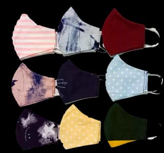 Pack of 9 Reusable Cotton Face Masks - Comfort and Protection Combo (COLOUR - multi) by Ruhi Import Store