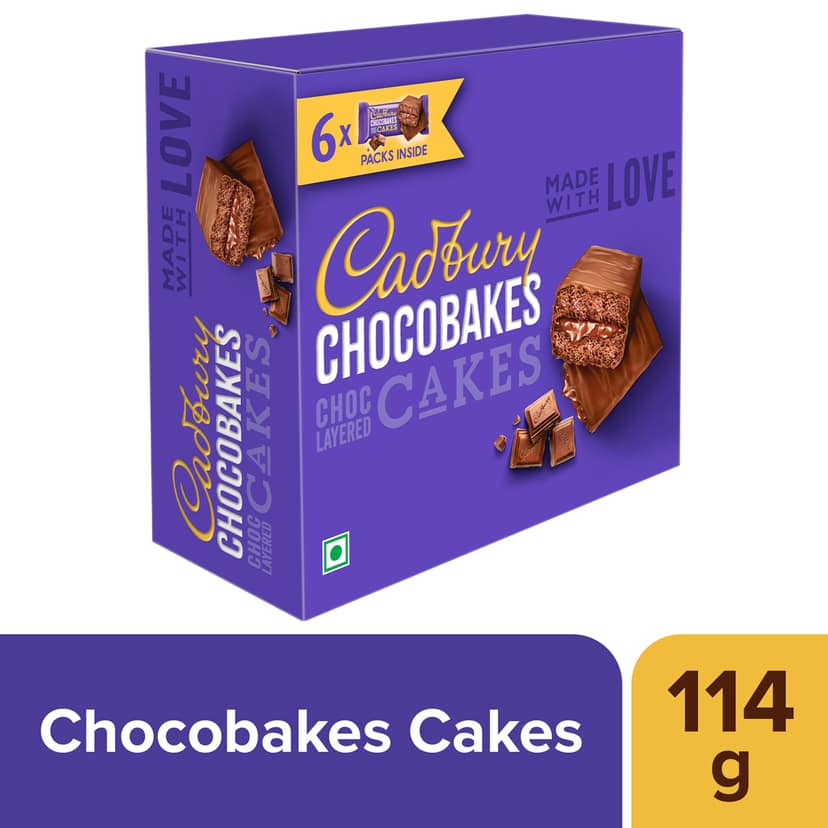 Cadbury Chocobakes ChocLayered Cakes, 114 g view 2