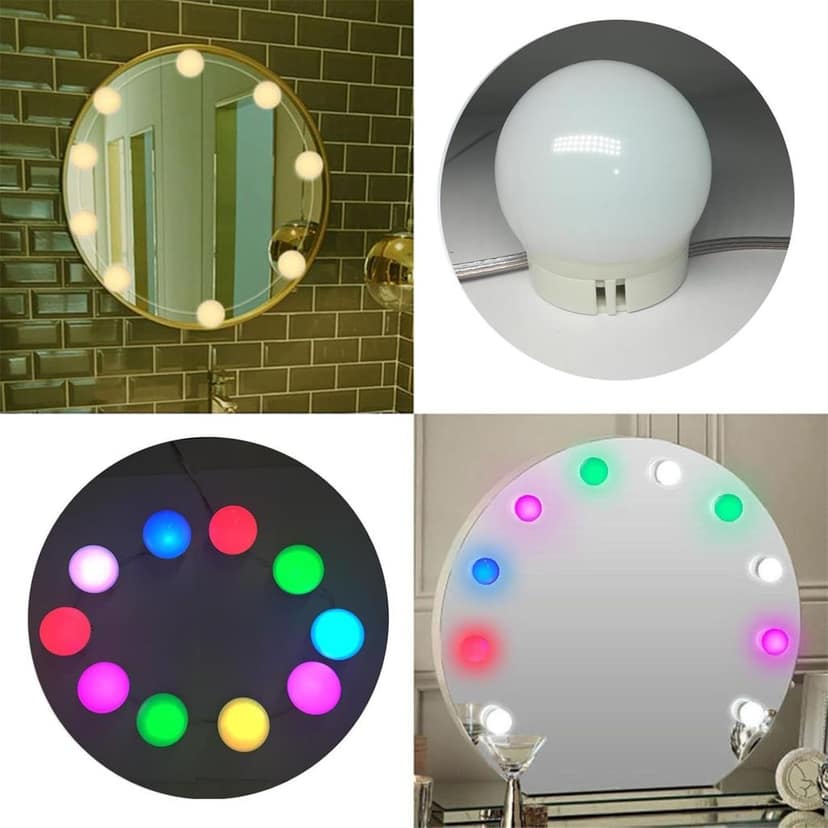 GLOWSERIE Makeup Mirror with Smart RGB Bulb Lighting view 2