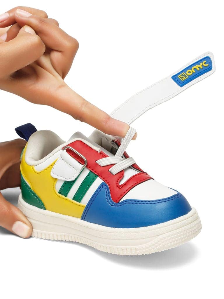 Ludo Comfortable & LightWeight Sneakers With Elastic Laces - Multicolor (Unisex) view 3