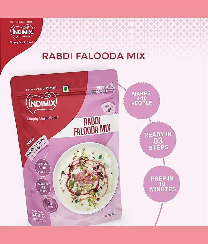 INDIMIX Ready-Cook Rabdi Faluda 200 gm view 3
