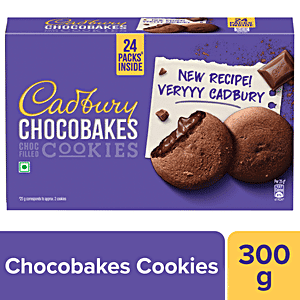 Cadbury Chocobakes Choc Filled Cookies - Creamy & Rich Flavour, 300 g