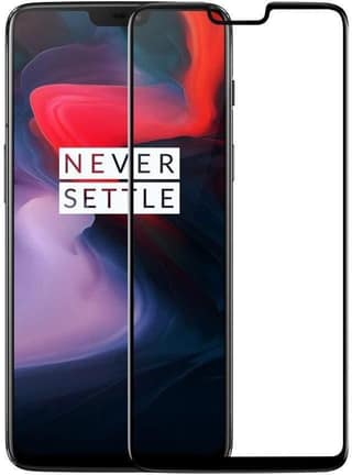 PLUGTECH Advanced Tempered Glass With Anti-Explosion 9H Hardness Edge-To-Edge Coverage Screen Guard for ONE PLUS 6