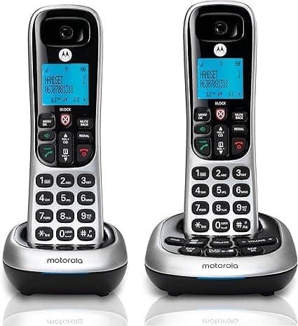 Motorola CD4012 DECT 6.0 Dual Handset Digital Cordless Telephone with Answering Machine