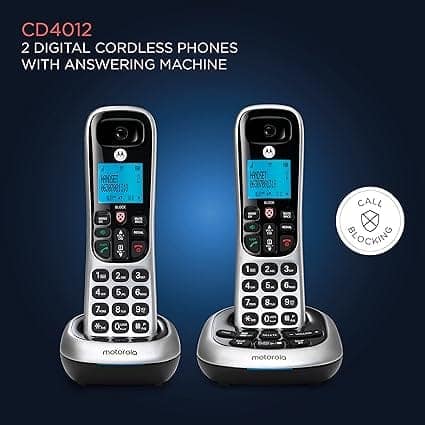 Motorola CD4012 DECT 6.0 Dual Handset Digital Cordless Telephone with Answering Machine view 4