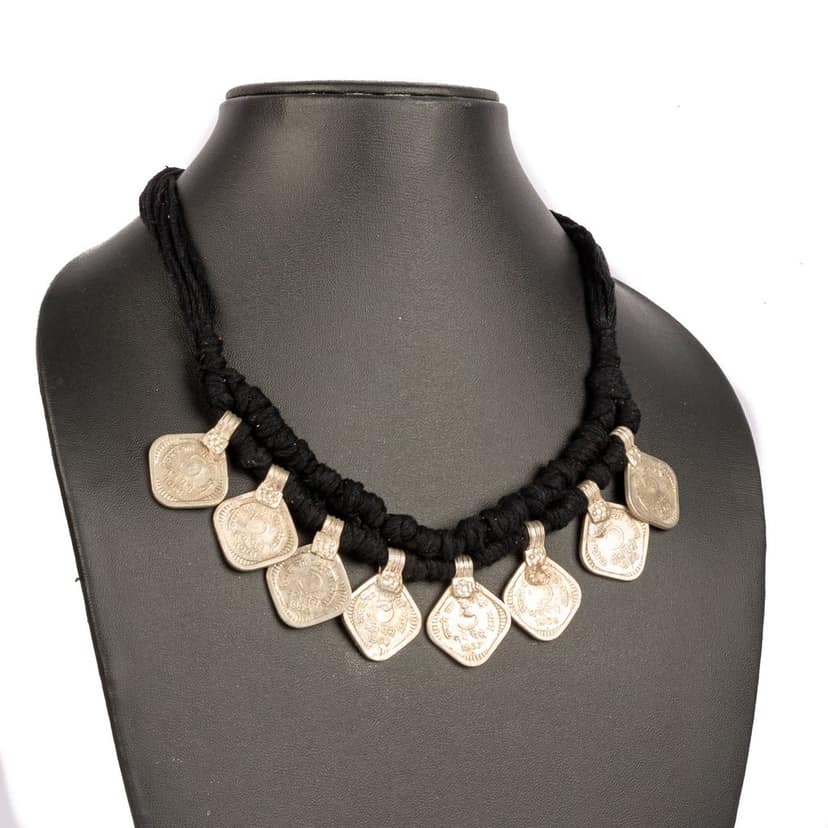 Tribes India Plain 2 Paisa Necklace for Women view 2