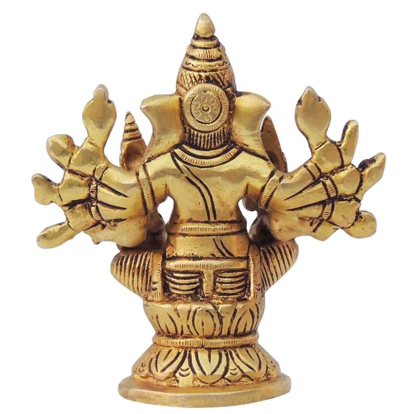 Brass Showpiece Ganesh Parivar God Idol Statue (BSMAS1399 C) view 3