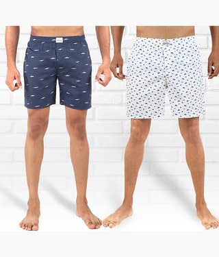 Supersquad Pack of 2 Cotton Boxers For Men's ( Multicolor )