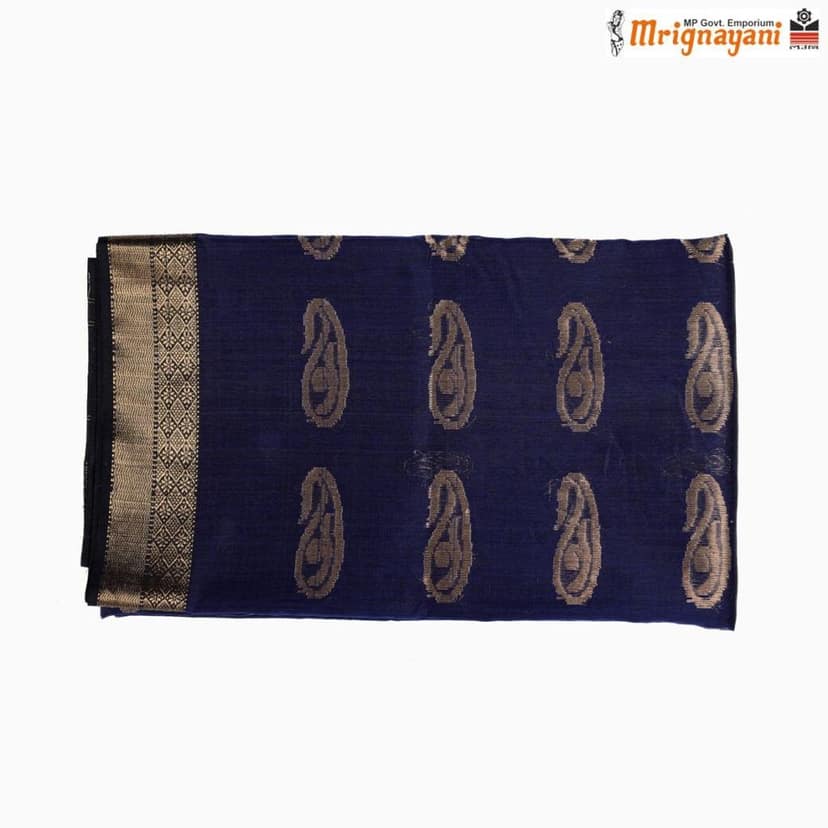 HANDLOOM MAHESHWARI SILK SAREE WITH BLOUSE (SKU - 3S0101180522, SAREE- 1267) view 5