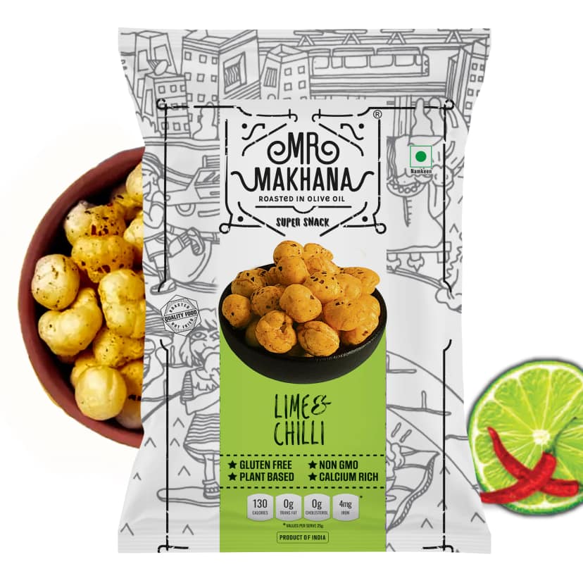 Mr Makhana Lime and Chilli Roasted Makhana 21 g Healthy Snack view 3
