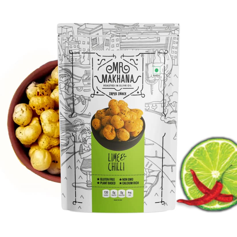 Mr Makhana Lime and Chilli Roasted Makhana 21 g Healthy Snack view 4