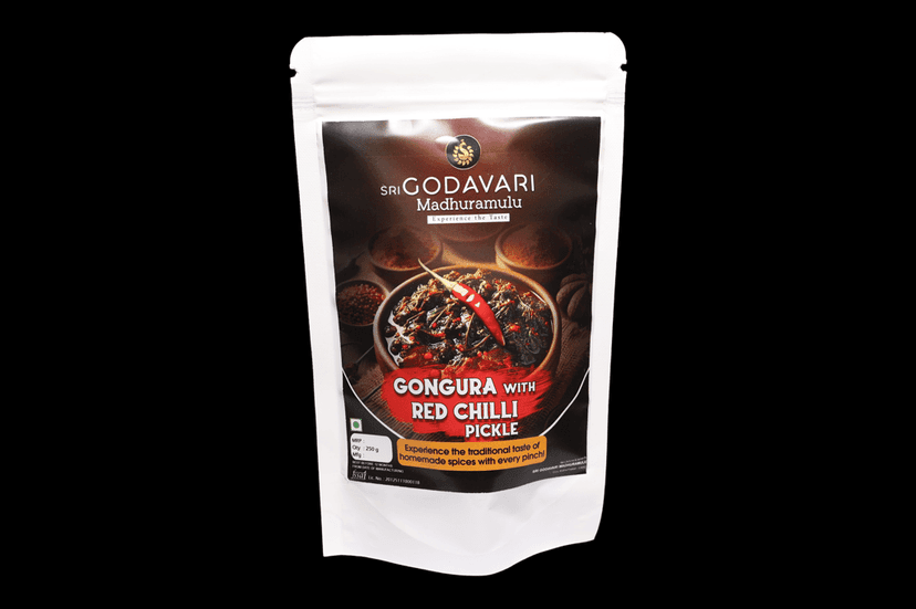 Sri Godavari Madhuramulu Gongura and Red Chilli Pickles – 250g