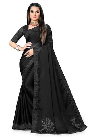 Dream Crushers Women's Woven Raw Silk Saree With Blouse Piece woven border and exclusive with Contrast blouse piece Multicolor Collection