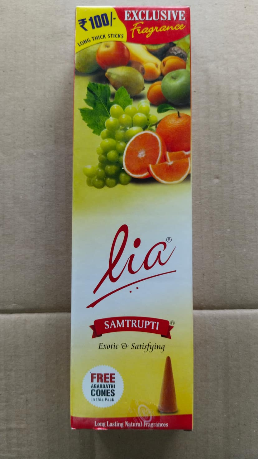 Lia samtrupti exotic and satisfying agarbathi cones