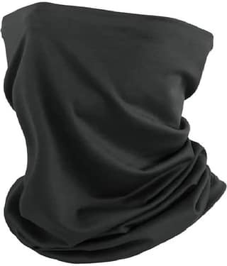 THRIFTKART - Bandana for Men & Women, Sun Protection, Soft, Breathable omes with Cool Lightweight, Windproof, Breathable Material, Fishing Hiking Running Cycling, Black (PACKE 0F 1)