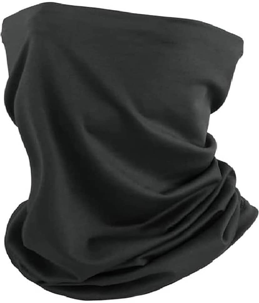 THRIFTKART - Bandana for Men & Women, Sun Protection, Soft, Breathable omes with Cool Lightweight, Windproof, Breathable Material, Fishing Hiking Running Cycling, Black (PACKE 0F 1)