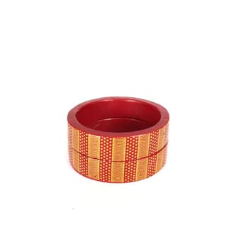 FHS traditional Handmade Lac Bangle - Red