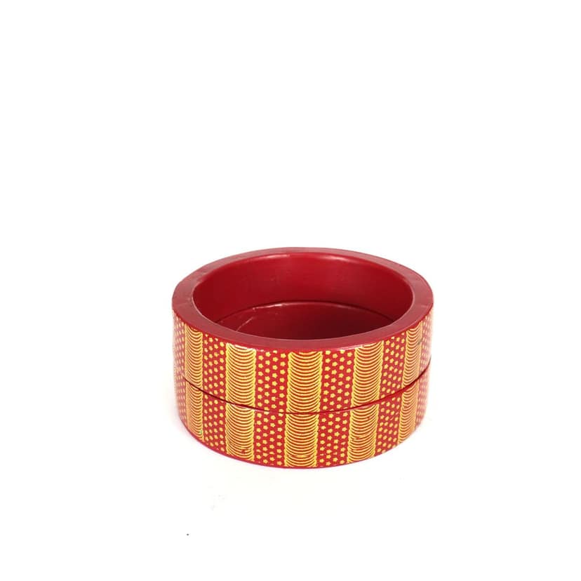 FHS traditional Handmade Lac Bangle - Red