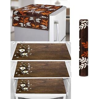 REVEXO Refrigerator Cover (Width: 98 cm, Multicolor) view 2