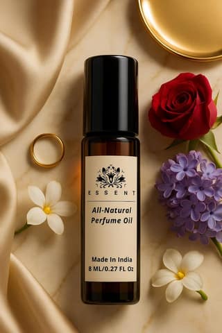Essent Desire Roll-On Attar | Inspired by Dunnhill Desire | Long Lasting Alcohol-Free Perfume Oil for Men | 0.27 fl. oz. (8 ml)