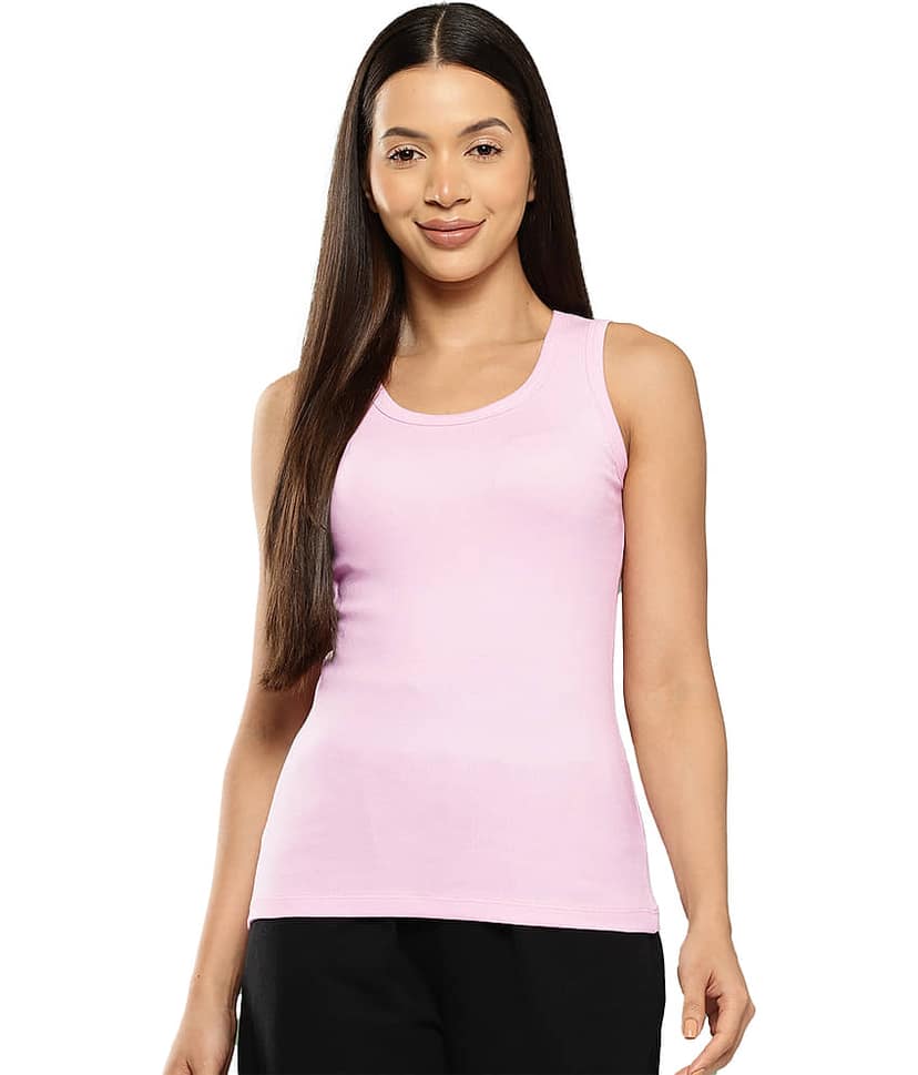 Leading Lady Women's Cotton Tank Top ( Black )