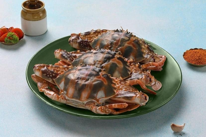Red Sea Crabs-Whole Cleaned - 250gms (After Cleaning)