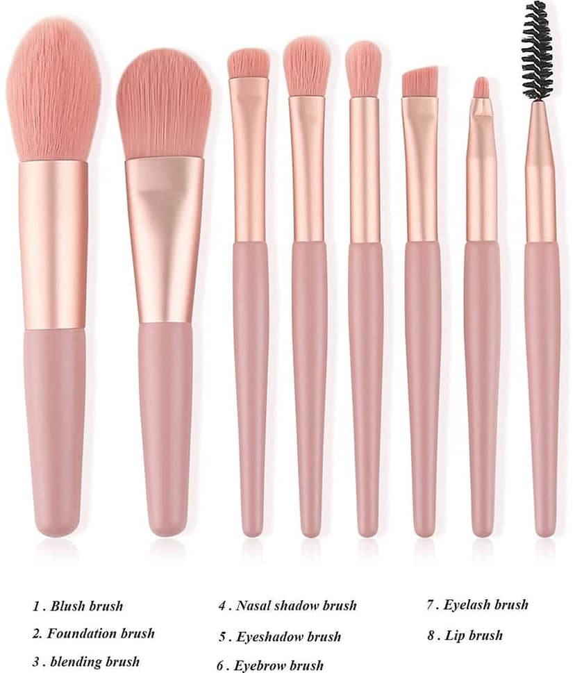 purrpalax Synthetic Foundation Brush,Concealer Brush 8 Pcs 10 g