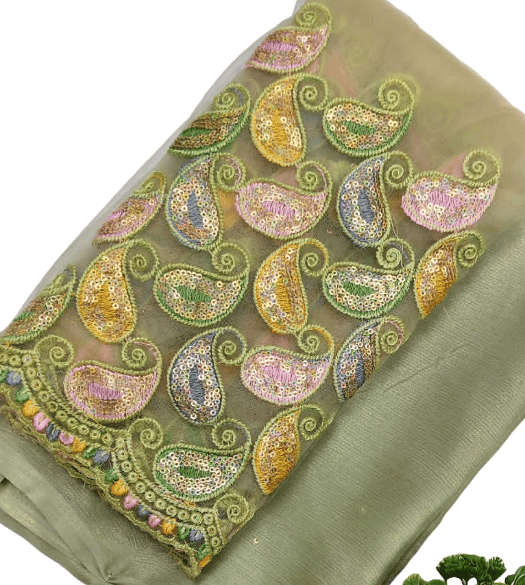Georgette Saree With Blouse Piece view 2