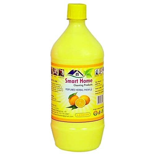 Smart Home Perfumed Herbal Phenyle - Lemon, 1 L Plastic Bottle
